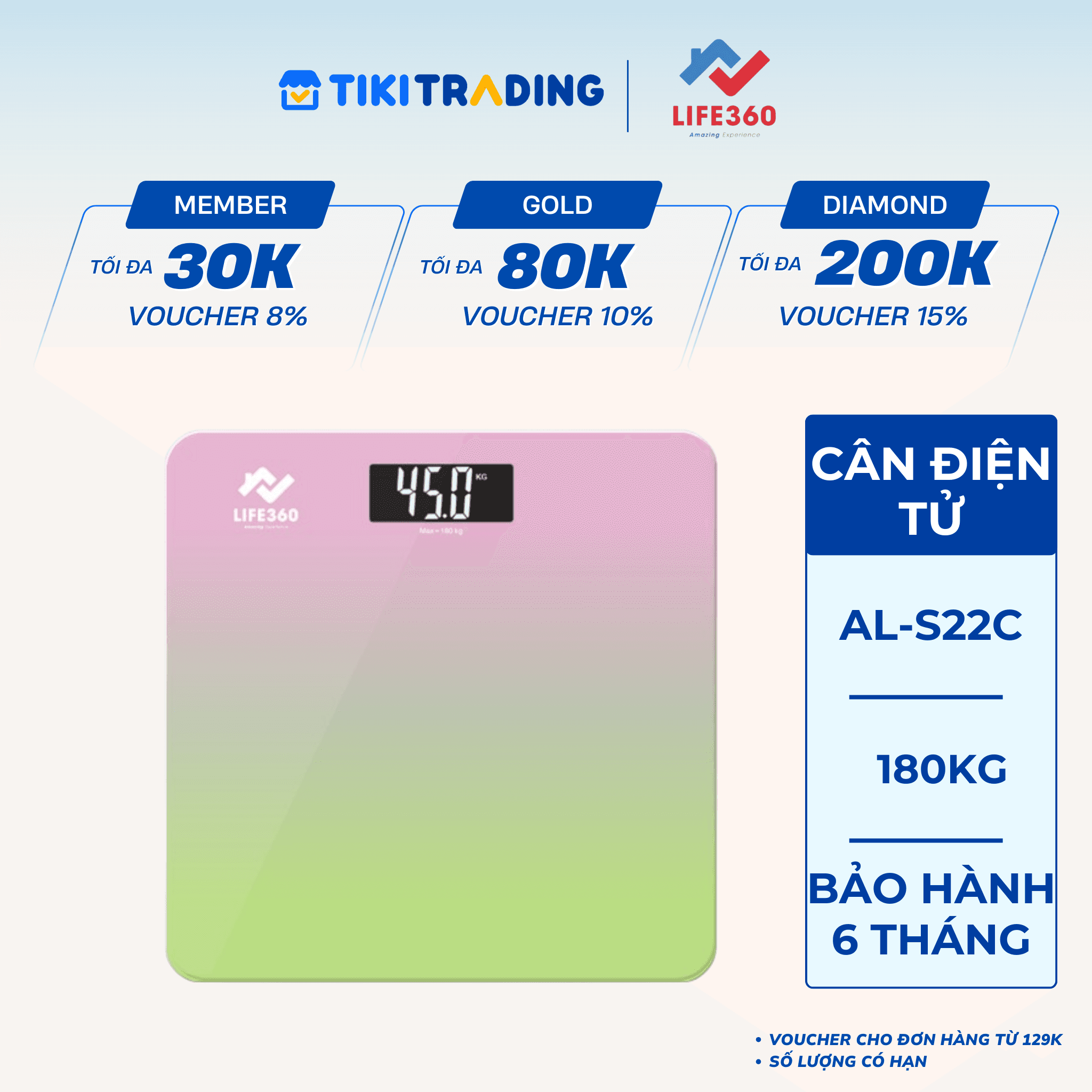 Cân sức khỏe Life360 AL S22C