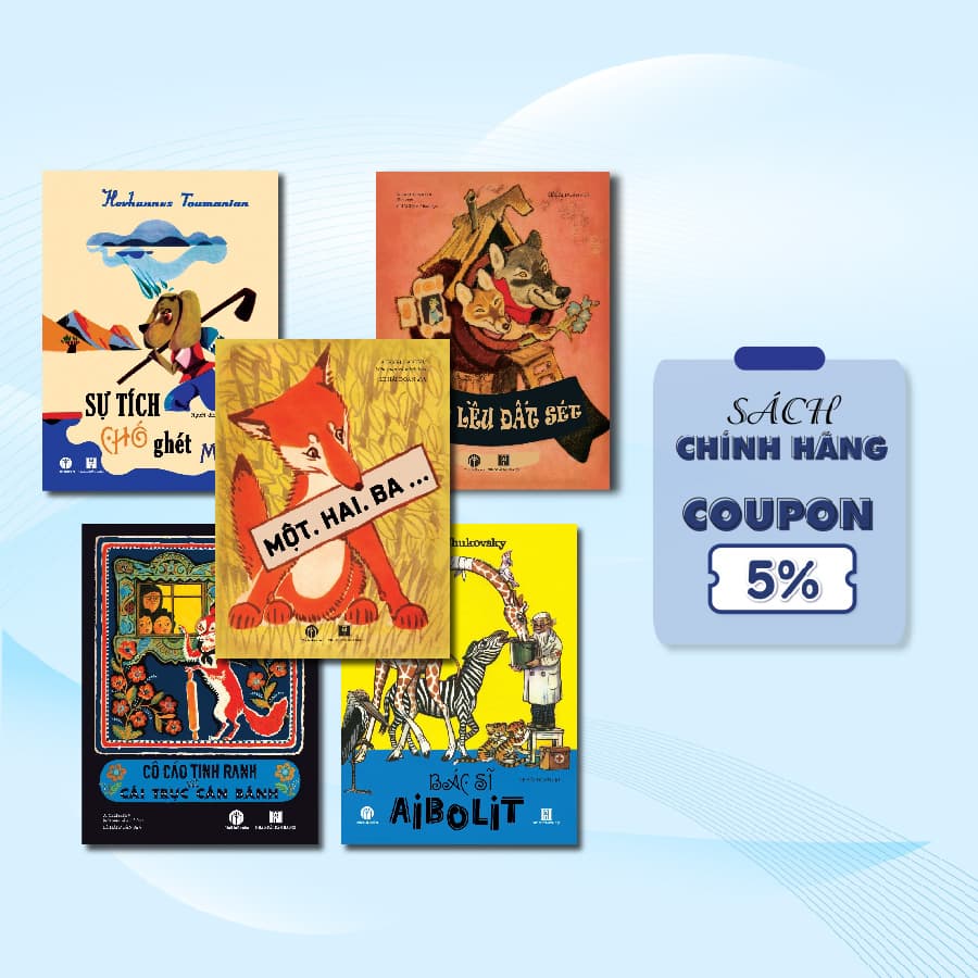 Combo 5 cuốn truyện tranh thiếu nhi dân gian Nga dịch giả Lê Hải Đoàn