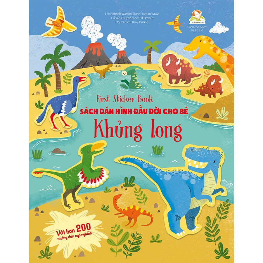 First Sticker Book Sách Dán Hình Đầu Đời Cho Bé Khủng Long