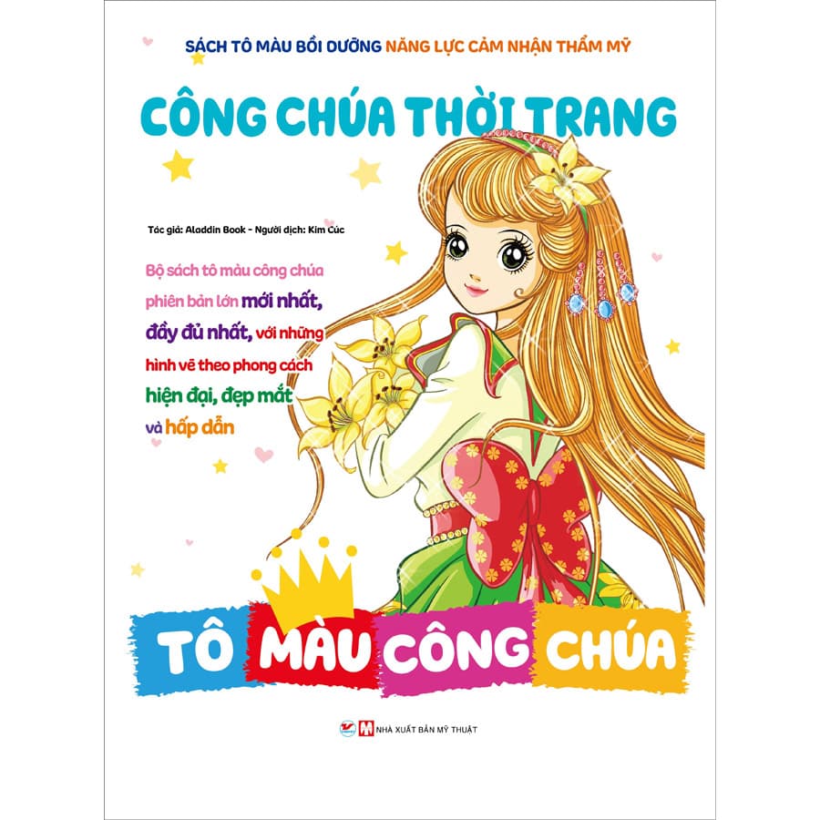 Sách Tô Màu Bồi Dưỡng Năng Lực Cảm Nhận Thẩm Mỹ Công Chúa Thời Trang Tô Màu Công Chúa