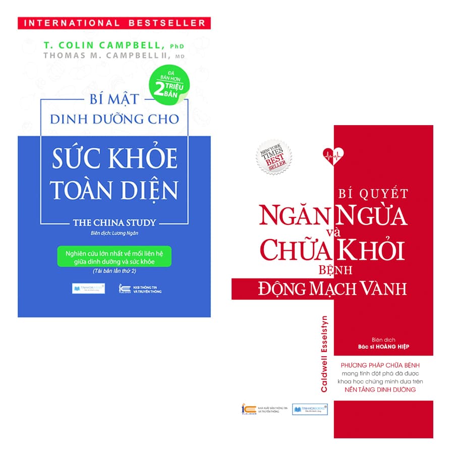 Combo 2 Cuốn Sách Y Học Bí Mật Dinh Dưỡng Cho Sức Khỏe Toàn Diện Bí Quyết Ngăn Ngừa Và Chữa Khỏi Bệnh Động Mạch Vành