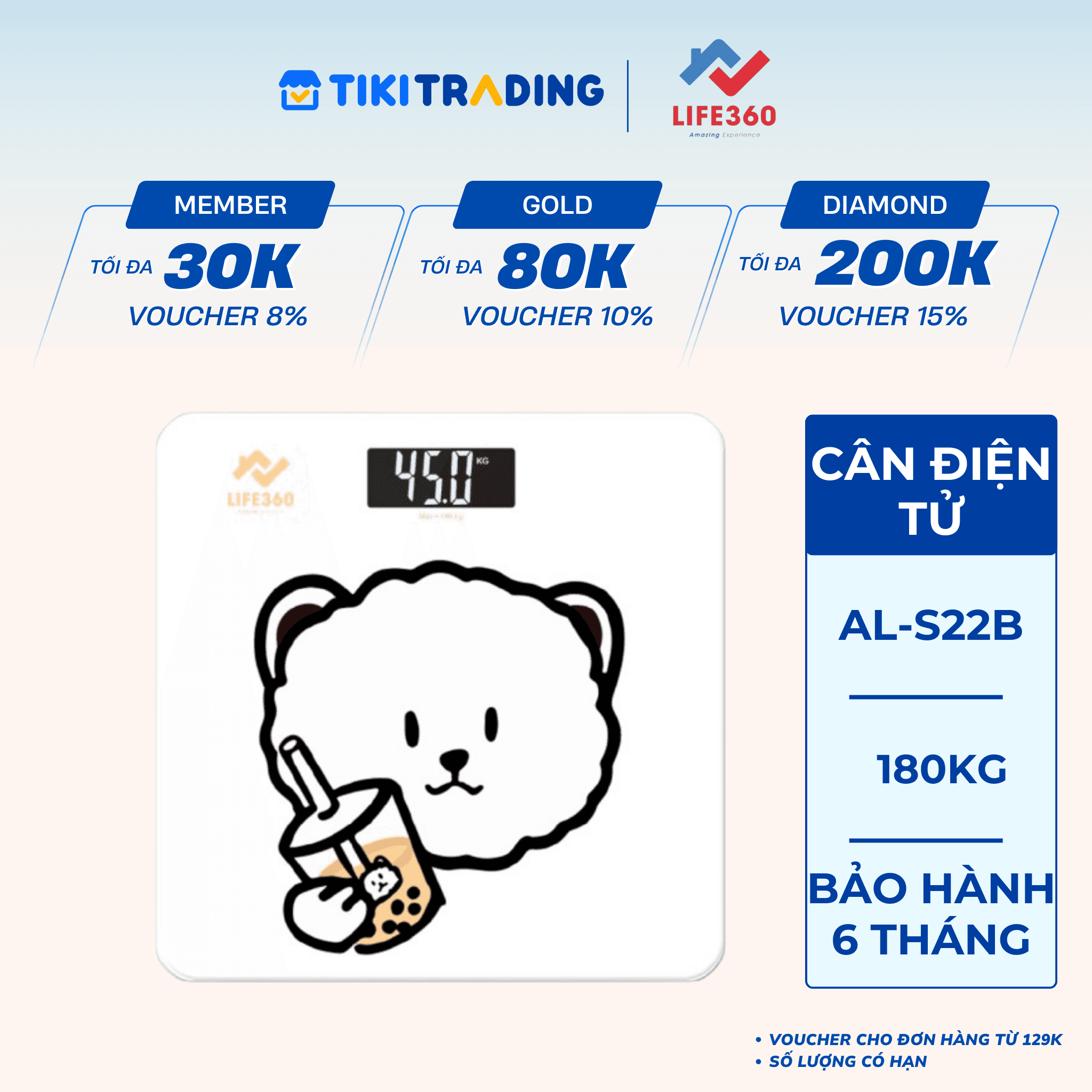 Cân sức khỏe Life360 AL S22B