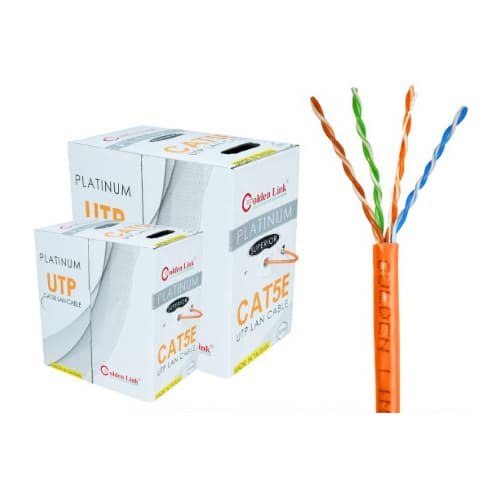 Cáp Mạng Golden Link CAT5E UTP 100M Màu CAM