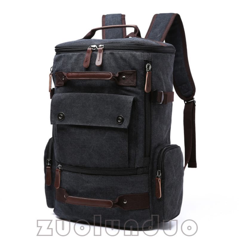 Balo nam thời trang vải canvas cao cấp phong cách mới Màu đen