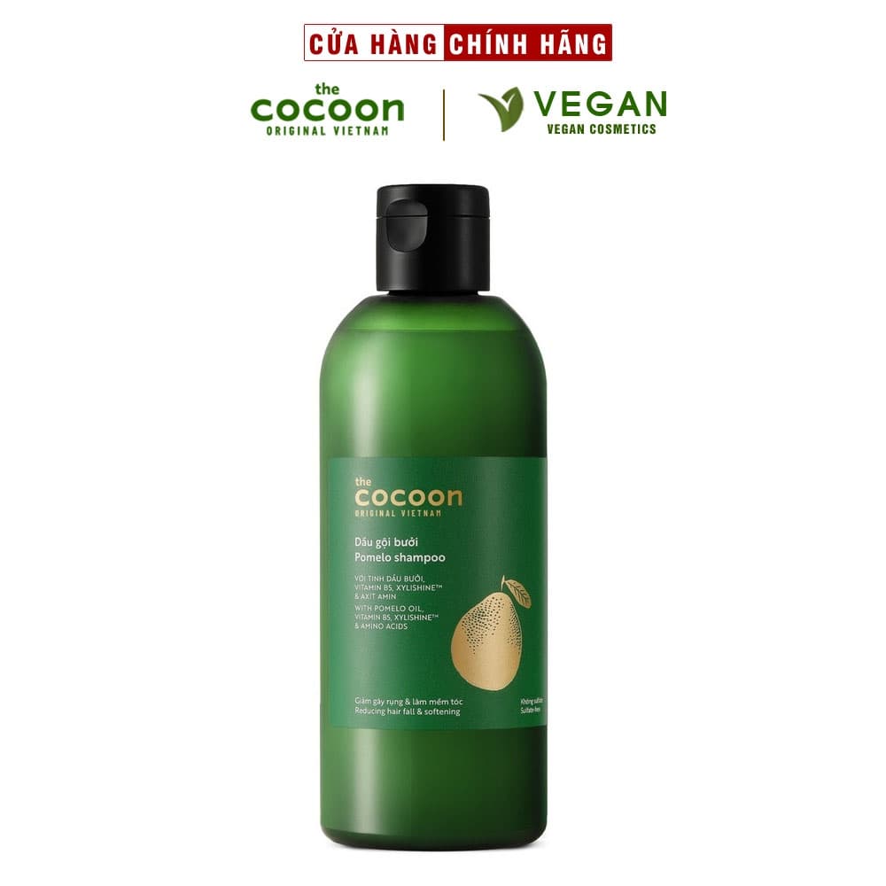 Dầu gội bưởi Pomelo Cocoon 310ml kích thích mọc tóc giảm rụng tóc thuần chay
