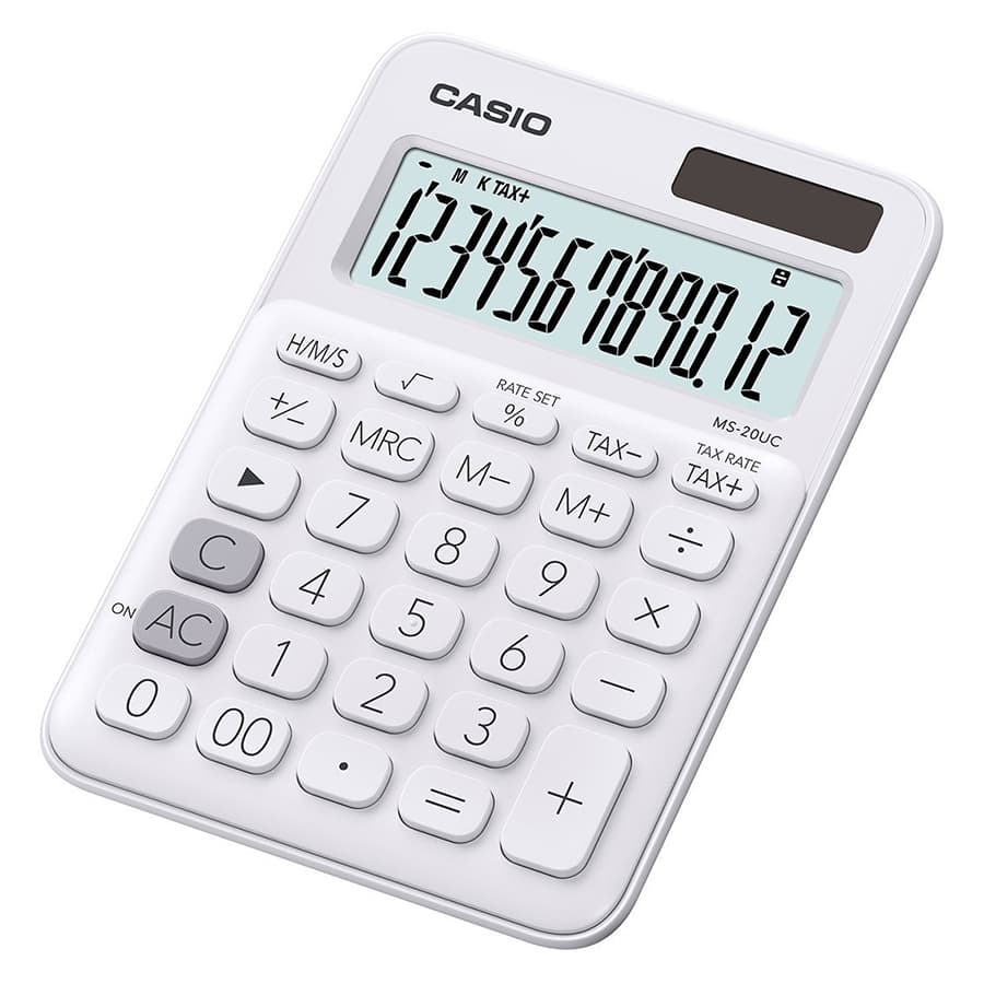 Máy Tính Để Bàn Casio Sắc Màu MS 20UC WE Trắng