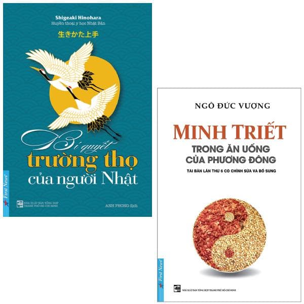 Combo Sách Minh Triết Trong Ăn Uống Của Phương Đông Bí Quyết Trường Thọ Của Người Nhật Bộ 2 Cuốn