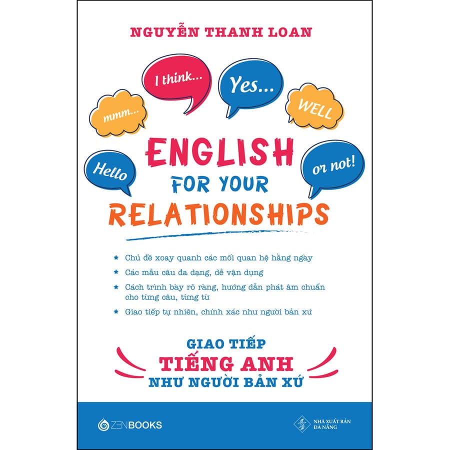 Sách English For Your Relationships Giao Tiếp Tiếng Anh Như Người Bản Xứ