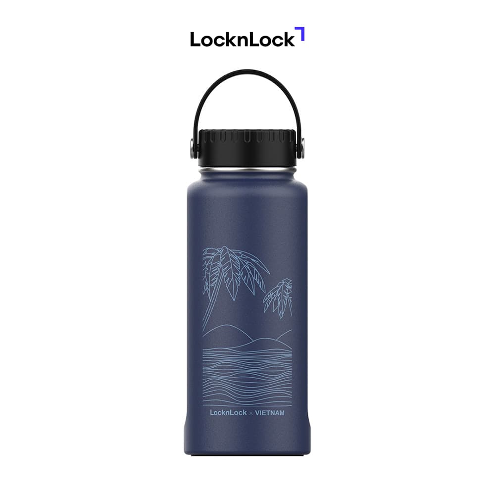 Bình giữ nhiệt LocknLock Riga Tumbler Vietnam Edition LHC4160 897ml Xanh Navy