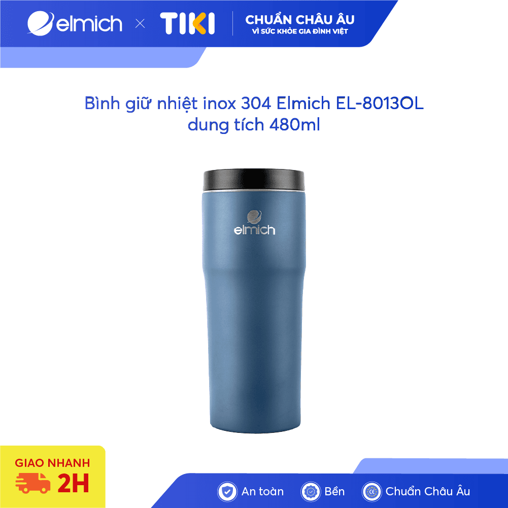 Bình giữ nhiệt inox 304 Elmich EL 8013OL dung tích 480ml