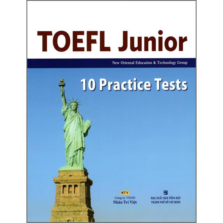 Sách TOEFL Junior 10 Practice Tests Kèm CD