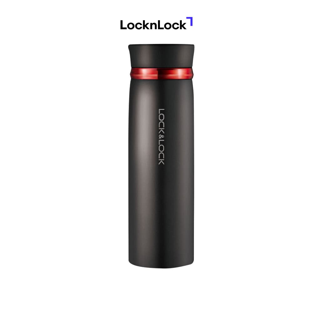 Bình Giữ Nhiệt Lock&Lock Feather Light LHC4131BKR 450ml Đen Đỏ