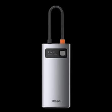 HUB chuyển đổi Baseus Metal Gleam Type C 4 trong 1