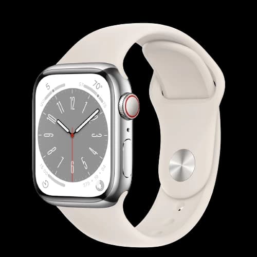Apple Watch Series 8 GPS + Cellular 45mm Viền thép dây cao su