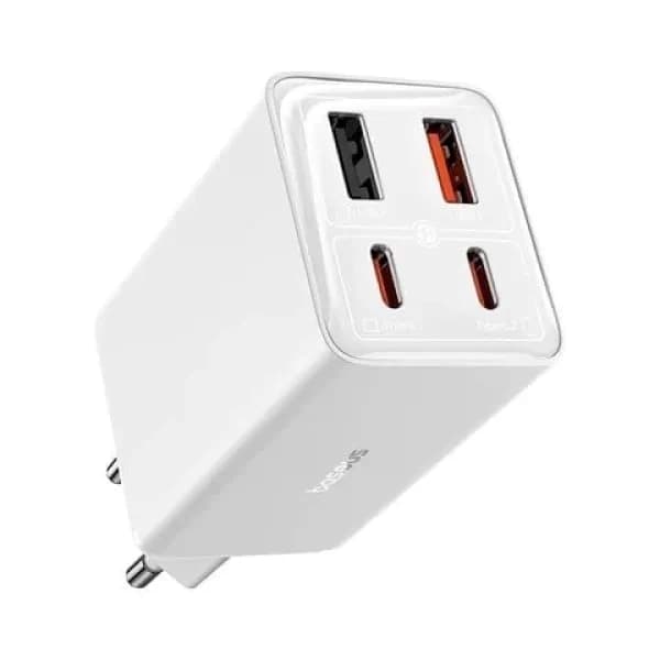 Sạc nhanh Baseus GaN6 Pro 2C + 2U 65W EU kèm cáp C C 100W 1m