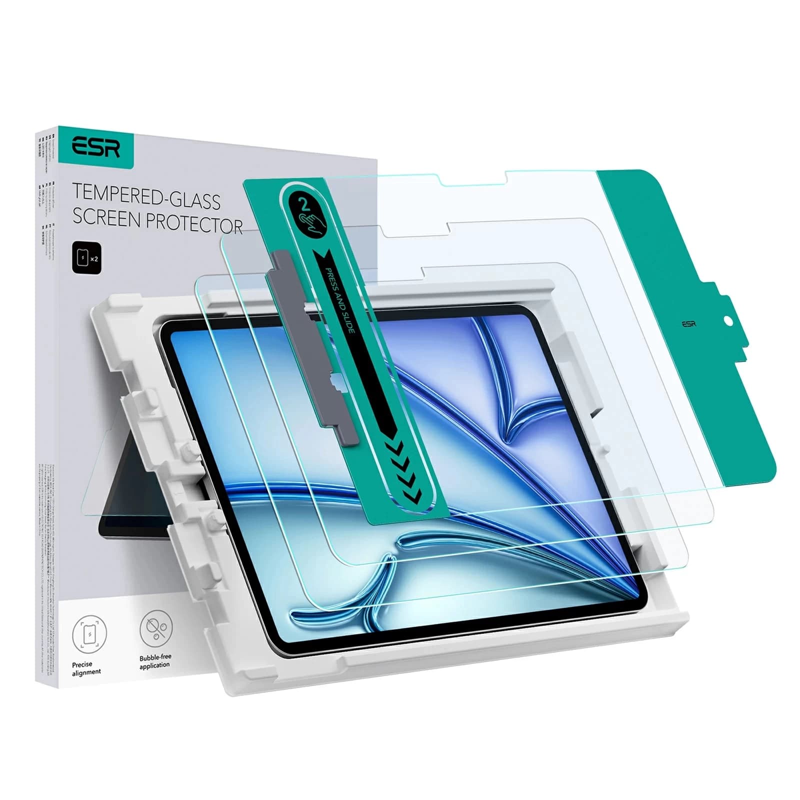 Miếng dán cường lực dành cho iPad Pro 11 và Air 4 5 Air 11 kèm khay dán ESR