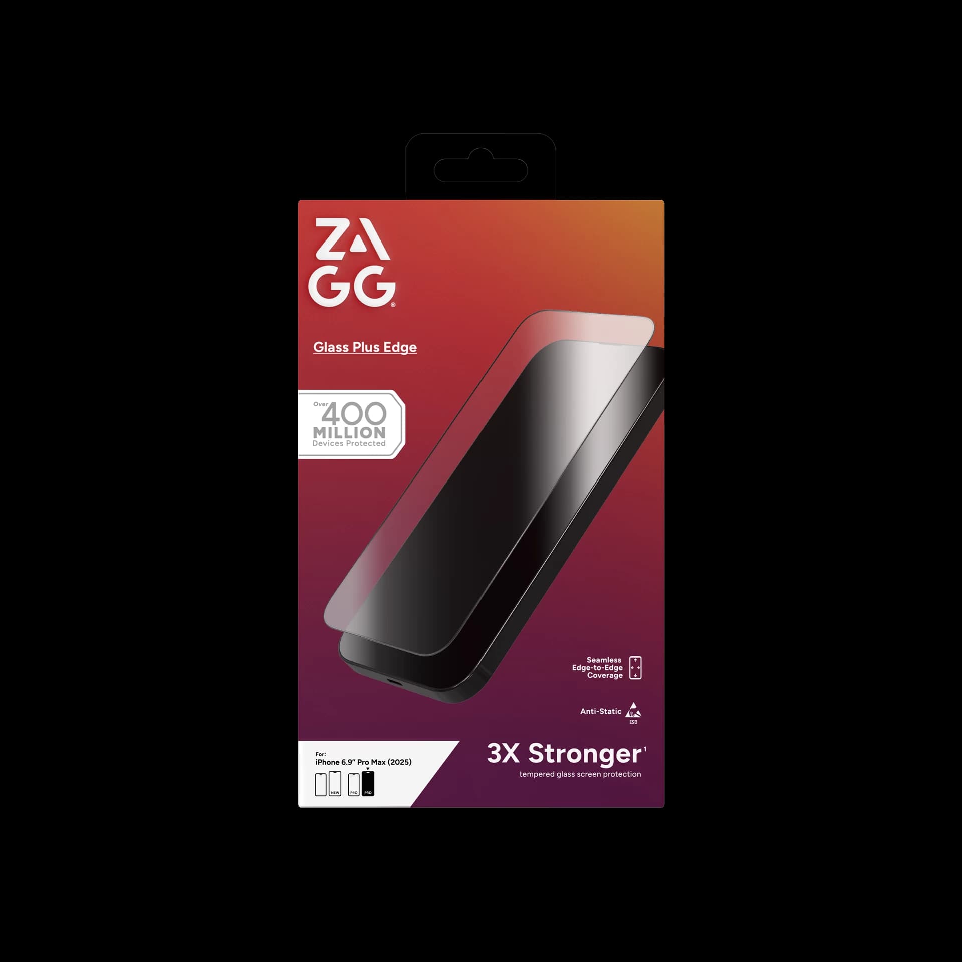 Dán cường lực ZAGG Plus Edge WT iPhone 17 Pro Max 100120395