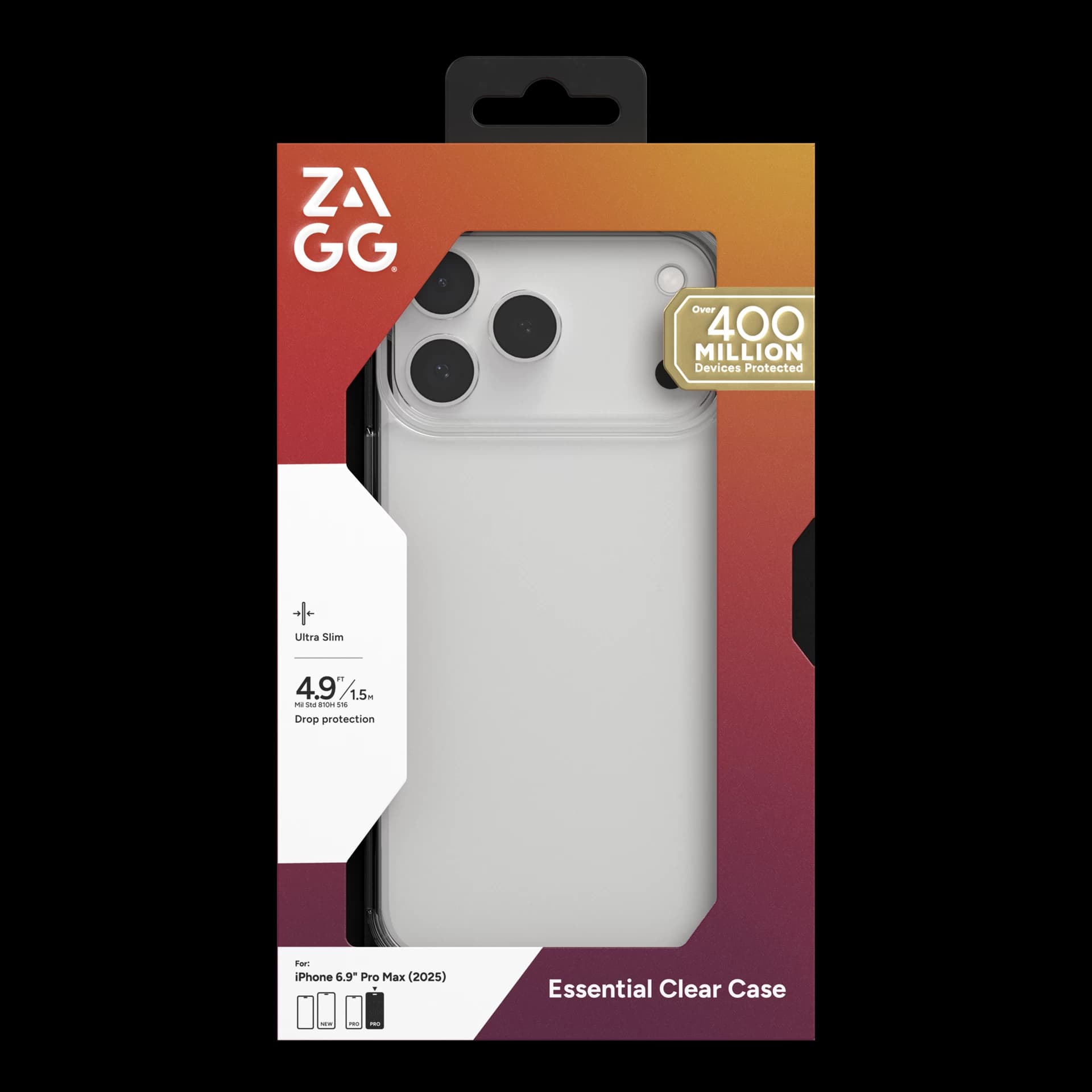 Ốp lưng ZAGG ESNTL Clear iPhone 17 Pro Max 702320203
