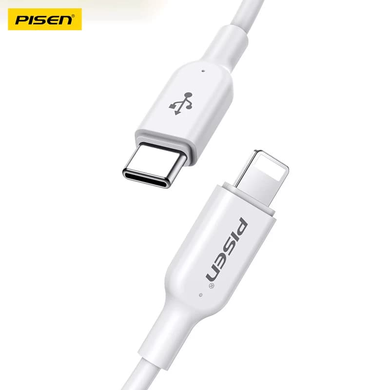 Cáp Pisen quick Mr White Lightning USB C 1m CL1000