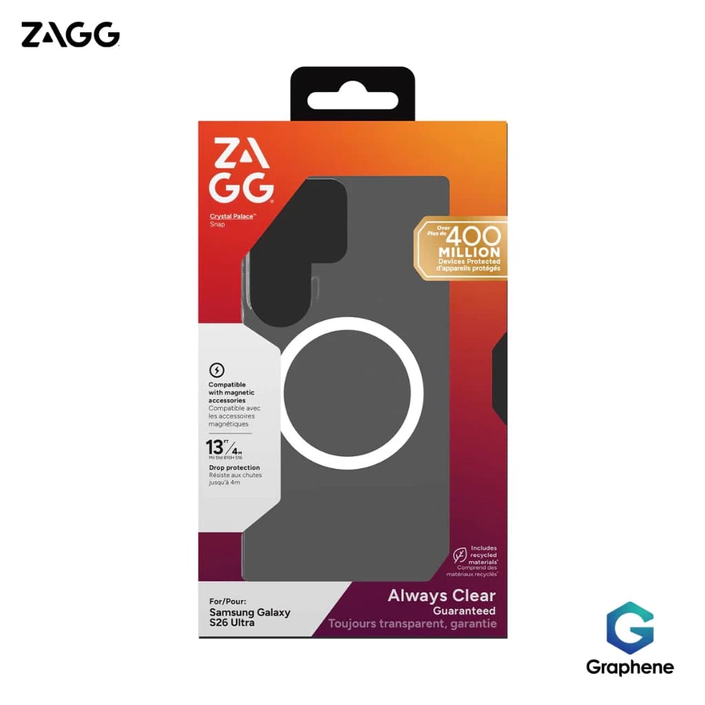 Ốp lưng ZAGG Crystal Palace Snap Clear cho Samsung S26 Ultra