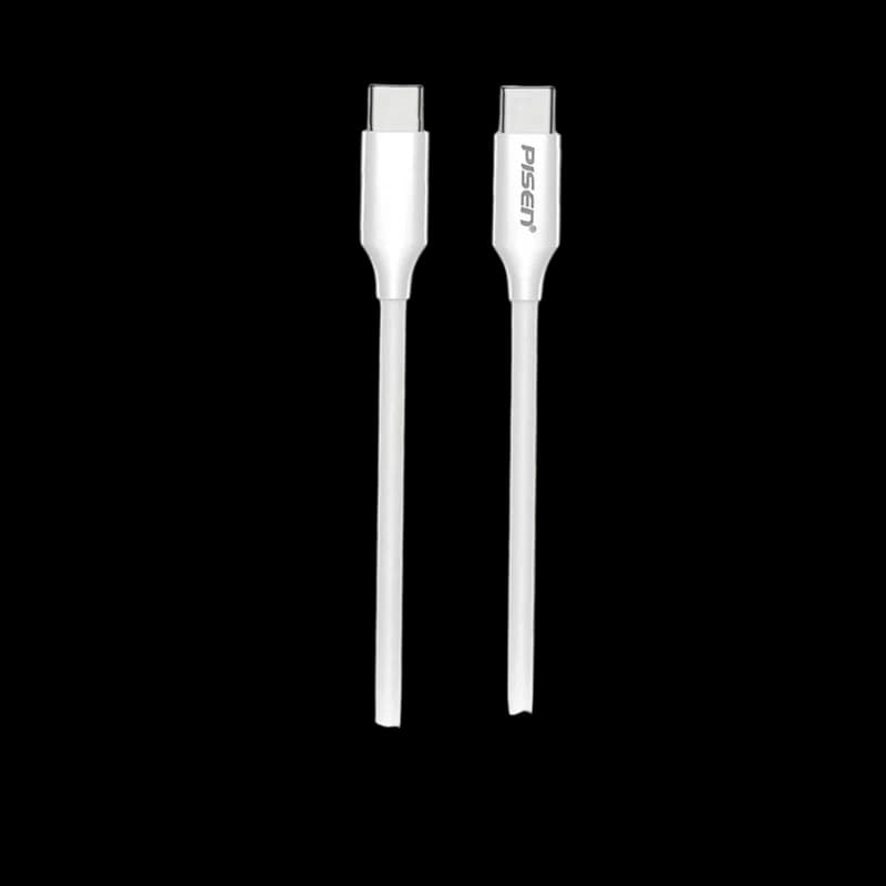 Cáp PISEN QUICK Mr White USB C (C C) PD 60W 1m