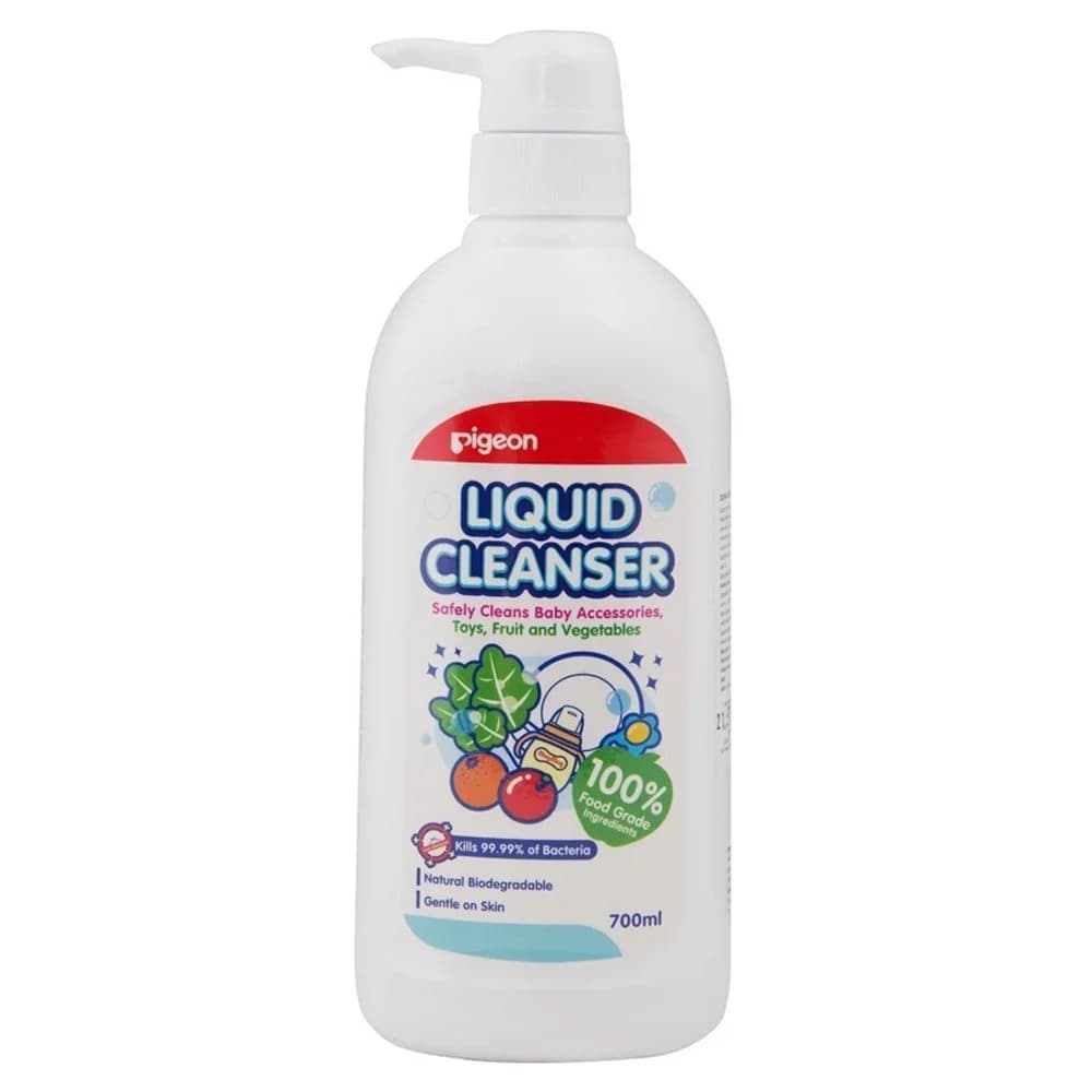 Nước rửa bình sữa và rau củ Pigeon chai 700ml