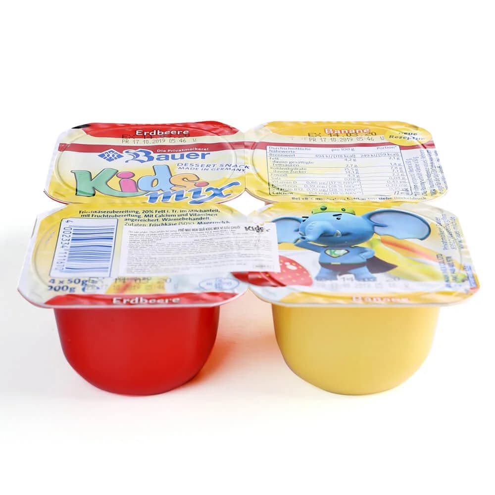 Phô mai hoa quả Kids Mix vị dâu chuối 50g Lốc 4