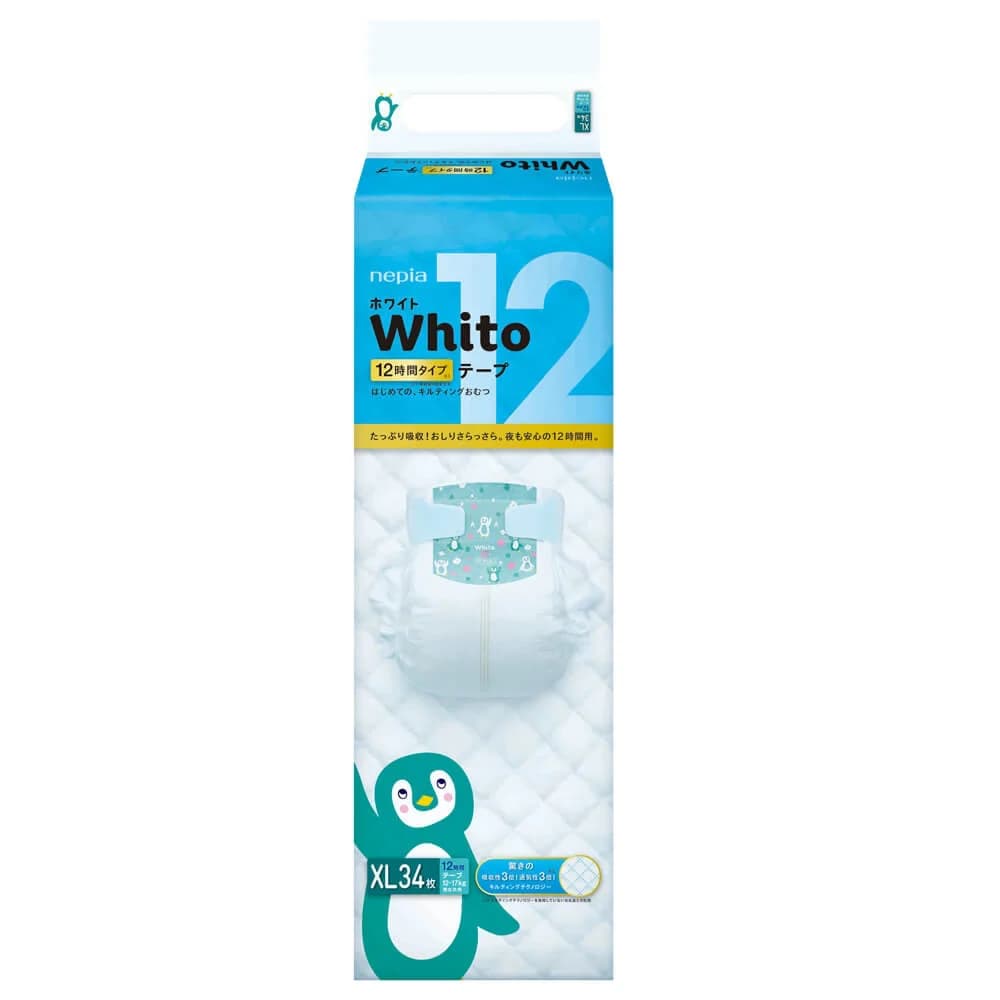 Bỉm tã dán Whito size XL 34 miếng (12 17kg)
