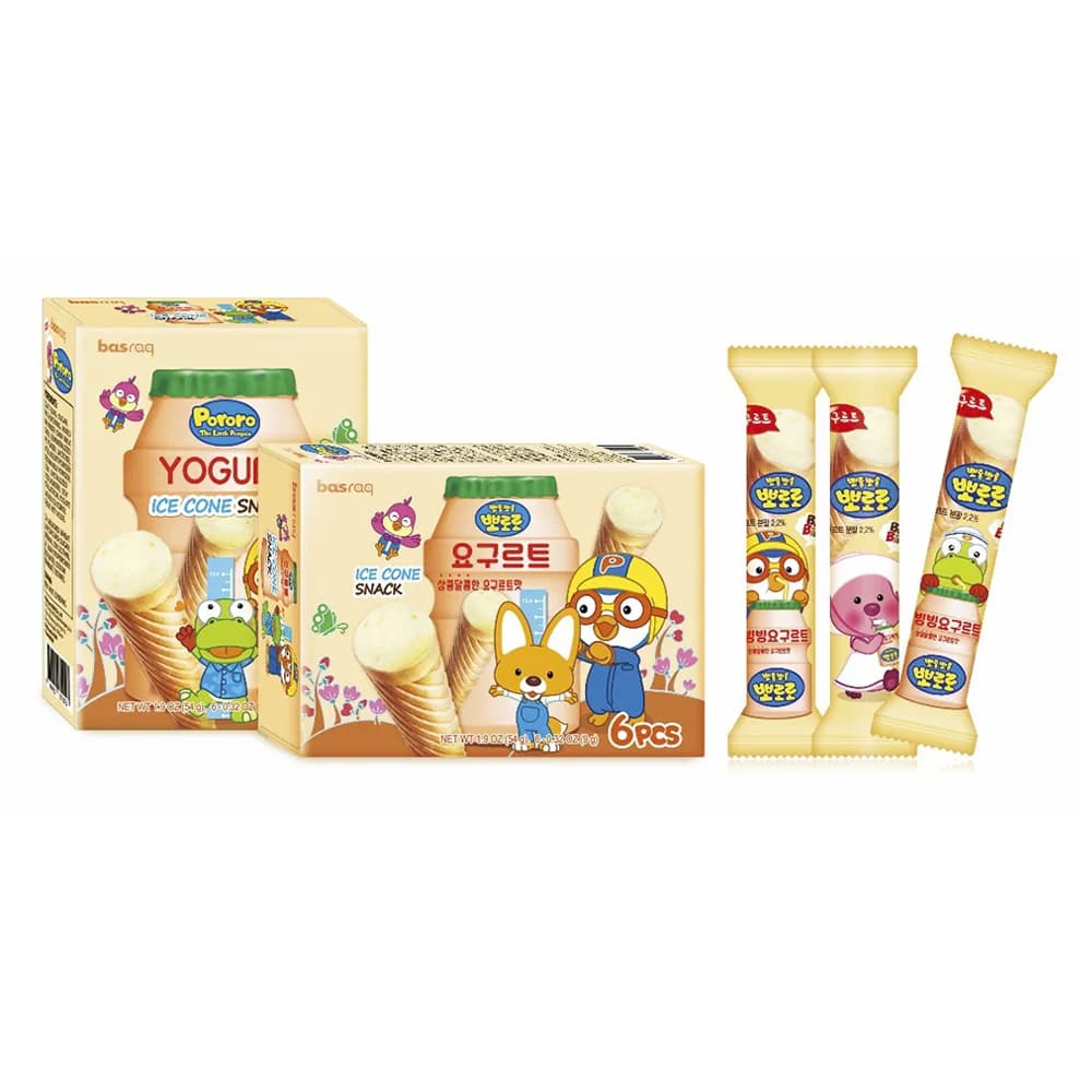 Bánh kem ốc quế Pororo vị sữa chua (54g)