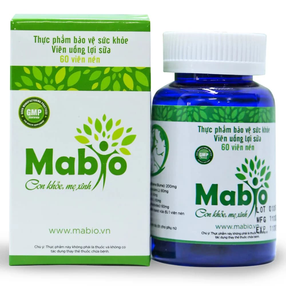 Thực phẩm bảo vệ sức khỏe viên uống lợi sữa Mabio