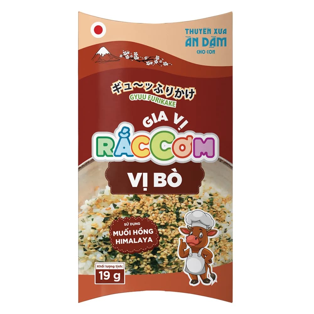 Thuyền Xưa Ăn Dặm Cho Con Gia vị rắc cơm Vị Bò 19gr