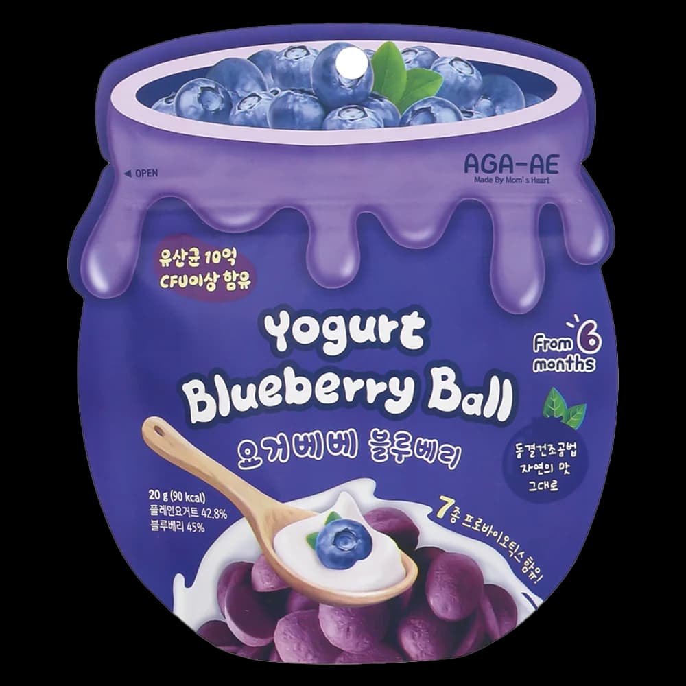 Snack sữa chua sấy khô AGA AE vị việt quất (20g)