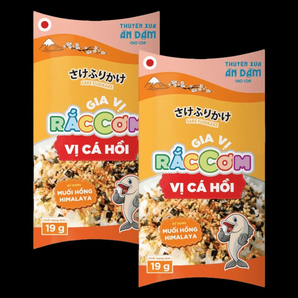 Combo 2 Thuyền Xưa Ăn Dặm Cho Con Gia vị rắc cơm Vị Cá Hồi 19gr