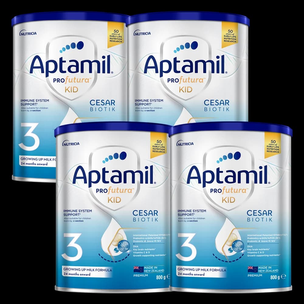 Combo 4 sữa Aptamil Profutura KID Cesarbiotik 3 800g (Từ 2 tuổi)