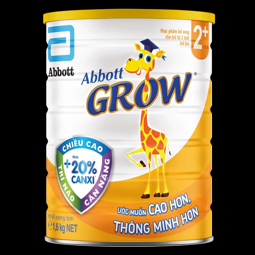 Sữa Abbott Grow 2+ 1 6kg (trên 2 tuổi) (tên cũ: Abbott Grow 4 1 7kg giao bao bì ngẫu nhiên)