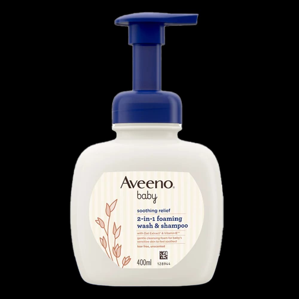 Sữa tắm gội tạo bọt 2 trong 1 Aveeno baby soothing relief 2in1 foaming wash & shampoo 400ml