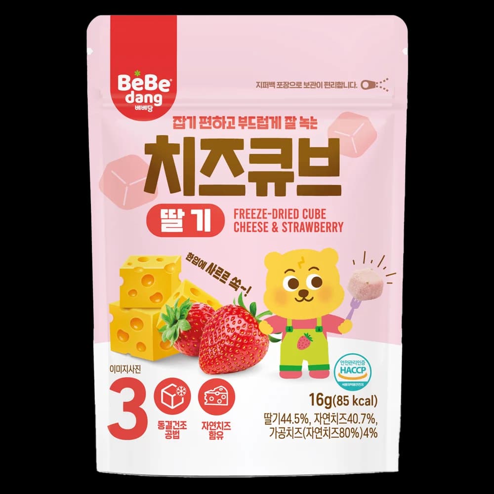 Phô Mai Sấy Lạnh Bebedang Vị Dâu