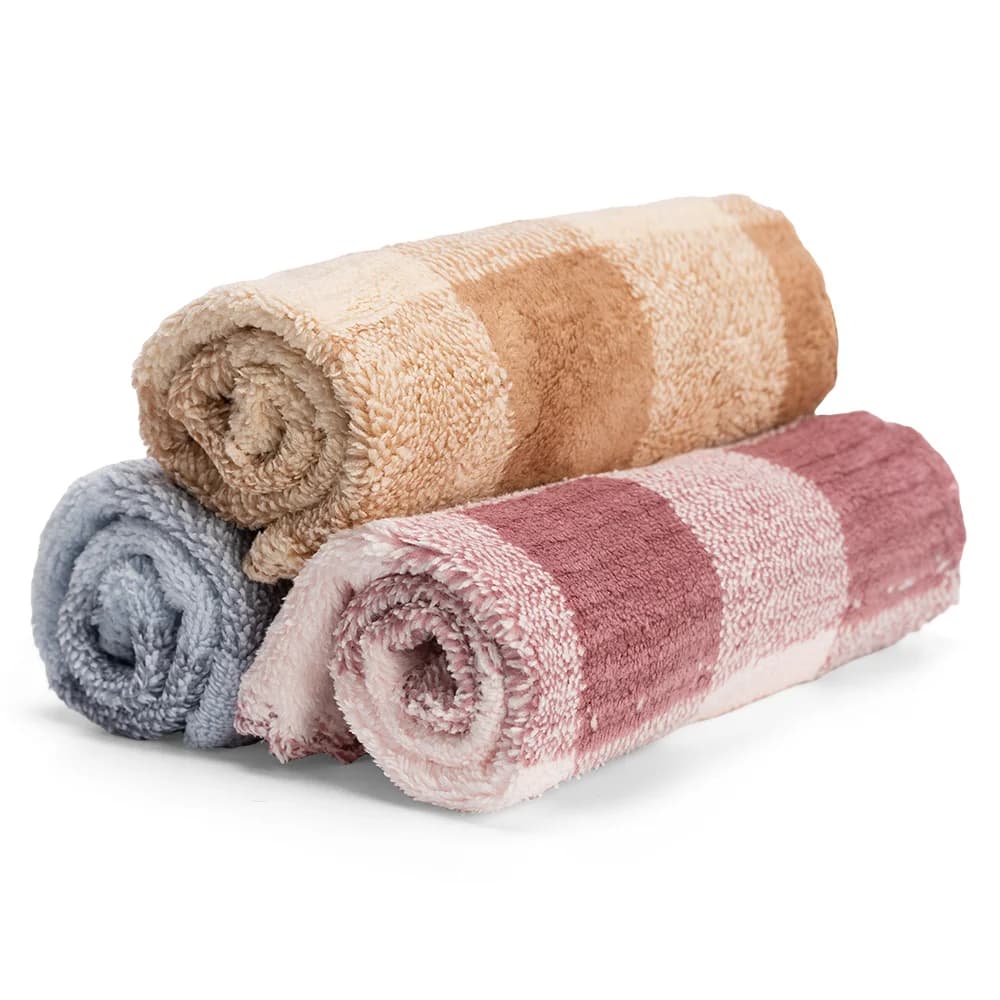 Combo 3 khăn đa năng Microfiber Poemy (30x30cm Nhiều màu)