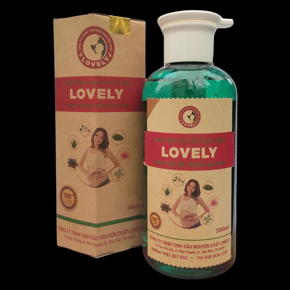 Dung dịch phụ nữ thảo dược Lovely Dành cho mẹ trước và sau sinh 500ml