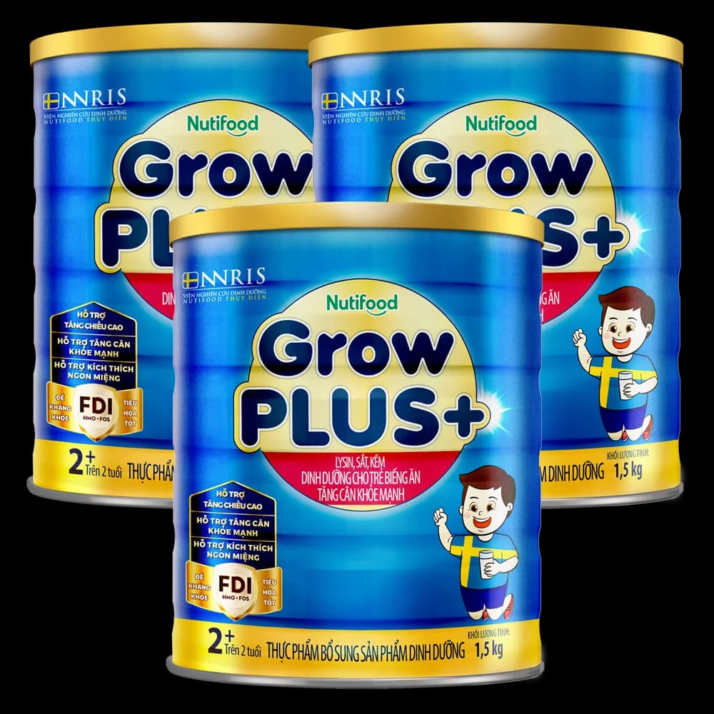 Combo 3 Sữa GrowPLUS+ Xanh 2+ tuổi 1.5kg