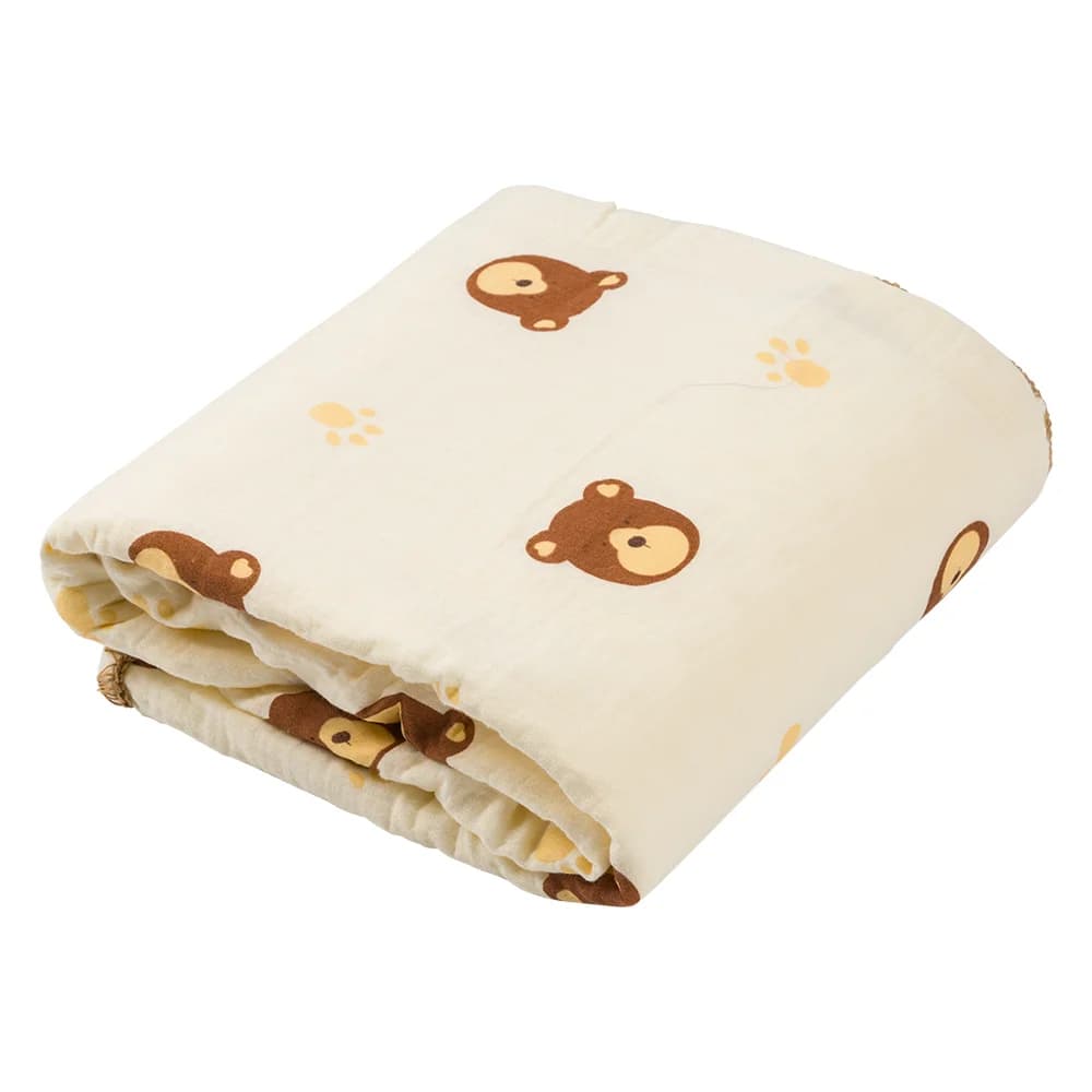 Chăn xô 2 lớp hạt đậu Animo B2409_MN004 (100x100cm Kem)
