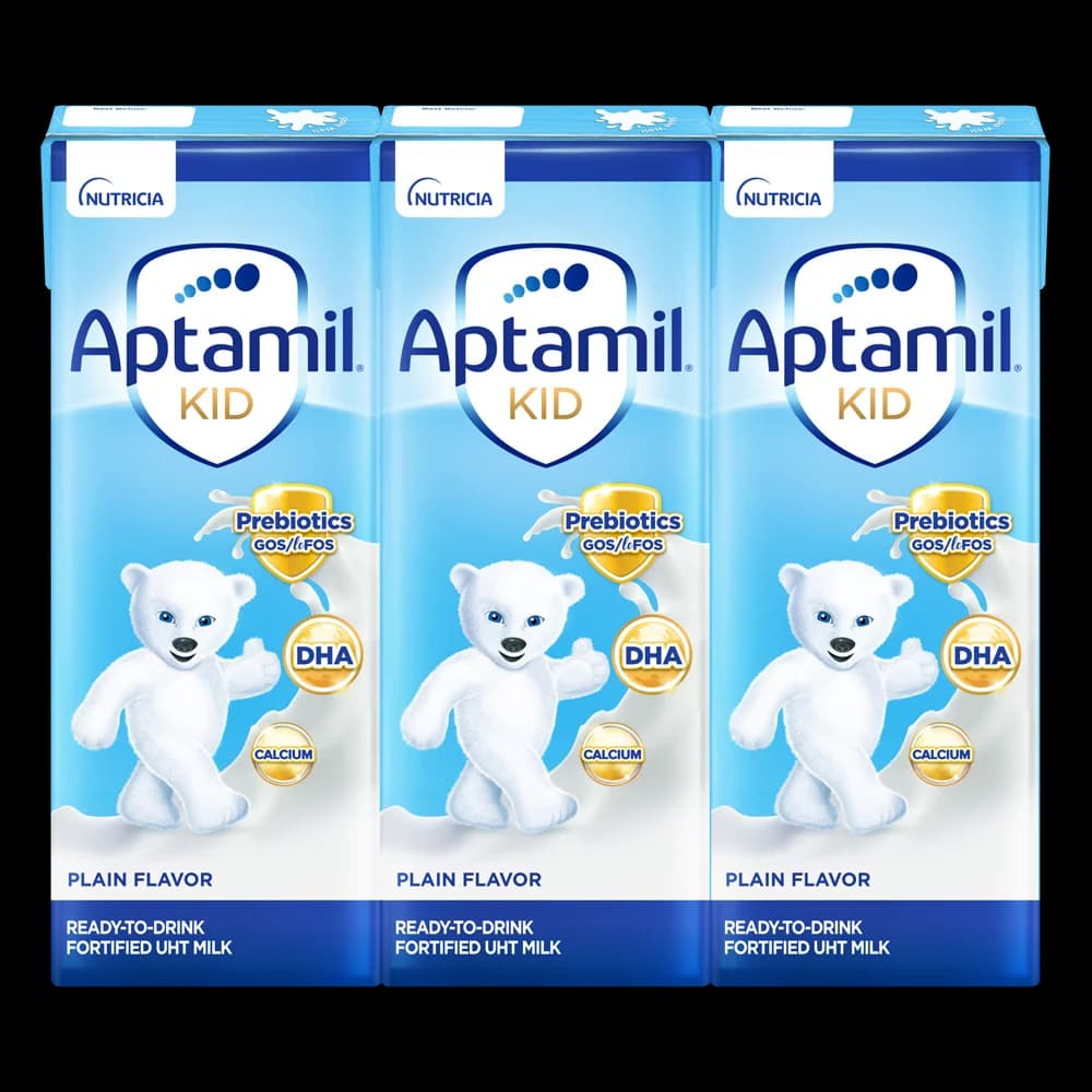 Sữa dinh dưỡng pha sẵn Aptamil Kid 180ml lốc 3 hộp (Từ 1 tuổi)