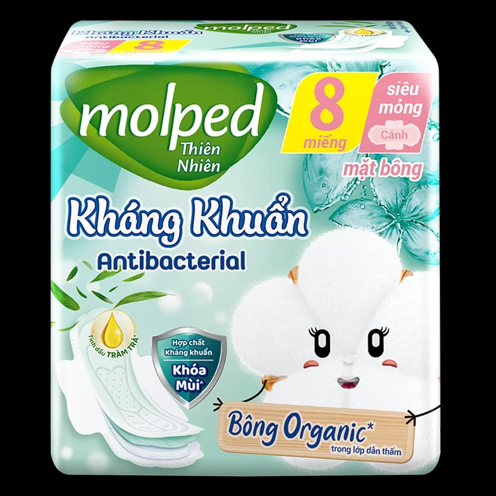 Băng vệ sinh Molped Kháng Khuẩn 8 miếng