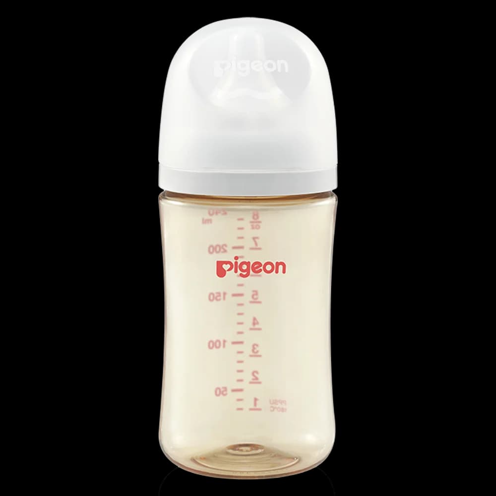 Bình Sữa Pigeon PPSU Softouch Baby Friendly World 240ml (M)