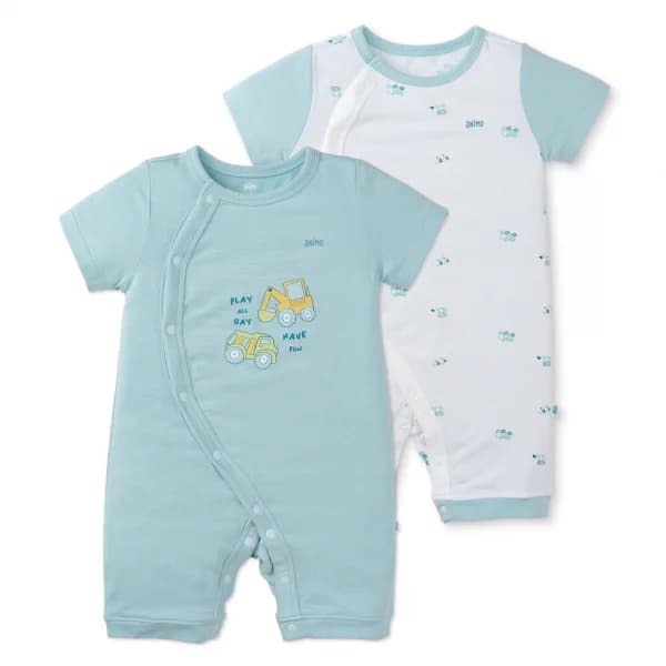 Set 2 Bodysuit modal kháng khuẩn đùi Animo VD0225021 (0 12M Lá trắng TT06)