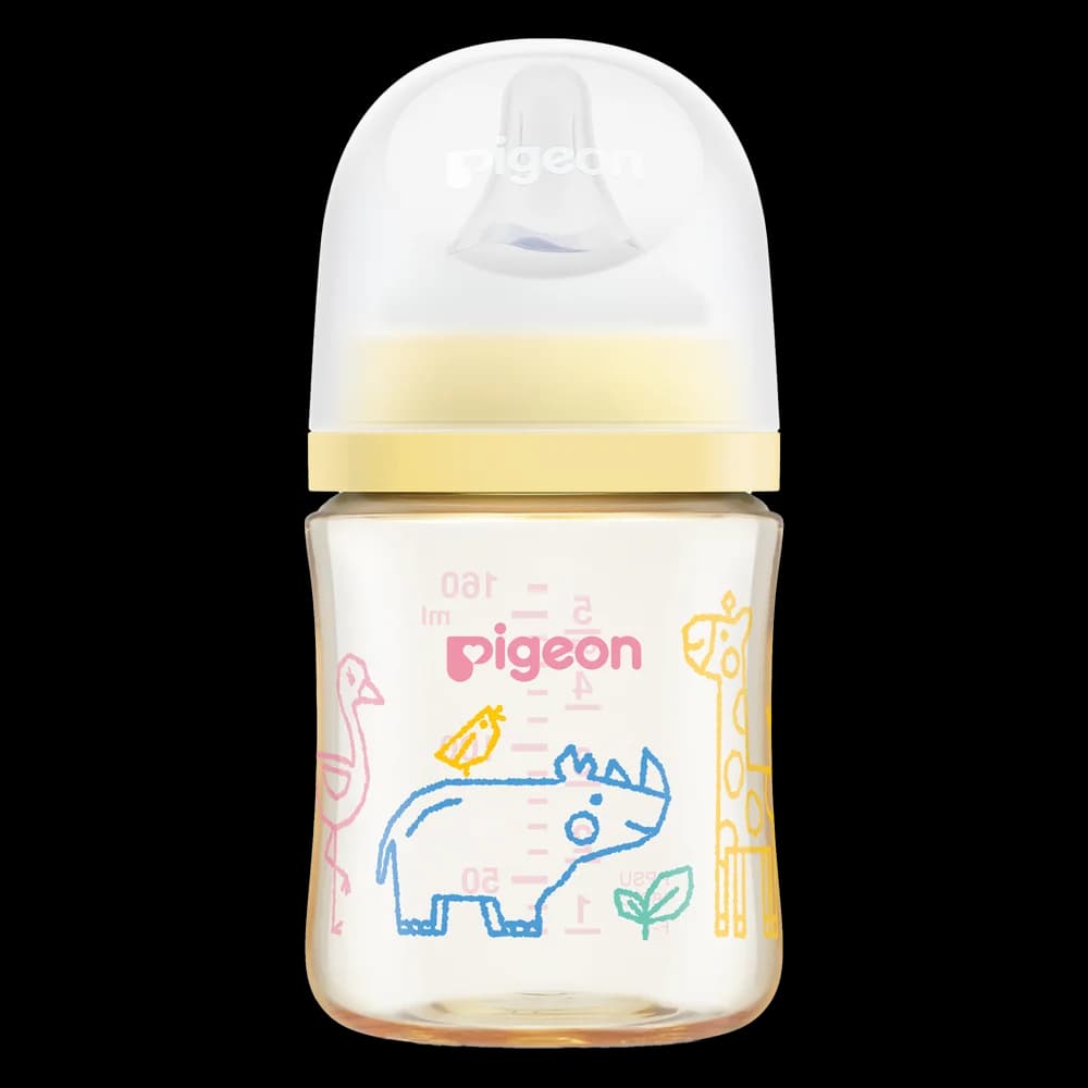 Bình Sữa Pigeon PPSU Softouch Baby Friendly World 160ml muông thú SS)