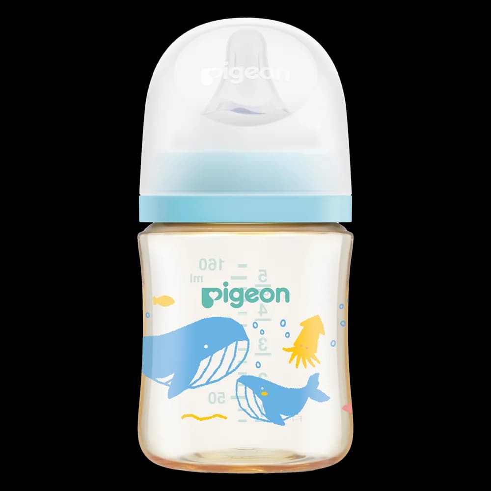 Bình Sữa Pigeon PPSU Softouch Baby Friendly World 160ml đại dương(SS)