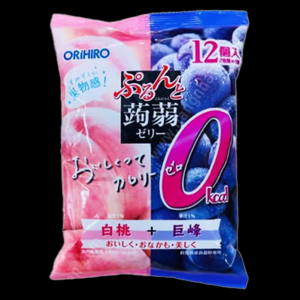 Thạch trái cây Orihiro vị nho và đào