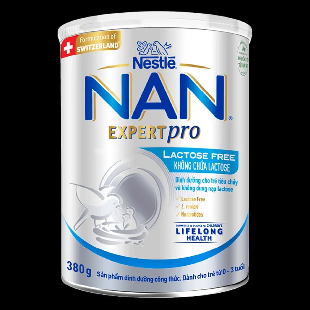 Sản phẩm dinh dưỡng công thức Nestle Nan Expert Pro Lactose Free không chứa lactose 380g (Giao bao bì ngẫu nhiên)