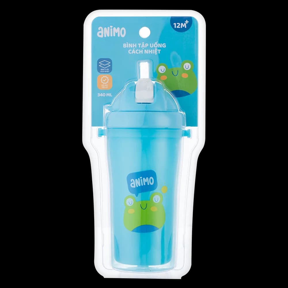 Bình tập uống cách nhiệt Animo (340ml xanh RK3415A)